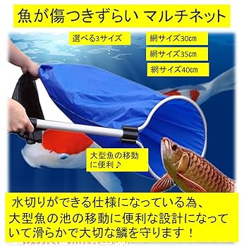 Amazon.co.jp: ST TS 吹き流し網 魚網 鱗 傷つけない マルチ